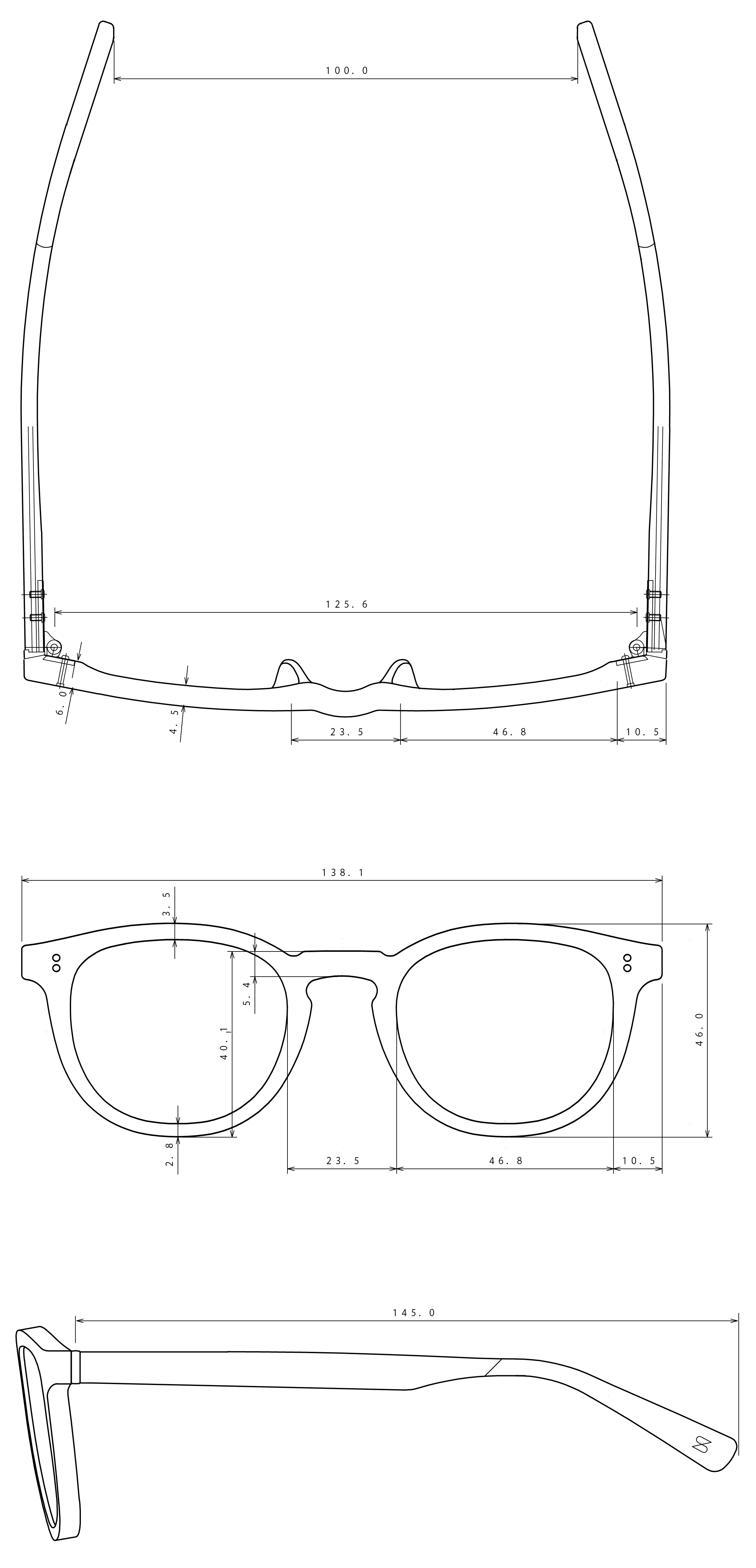 Cavallo Frame Measurements
